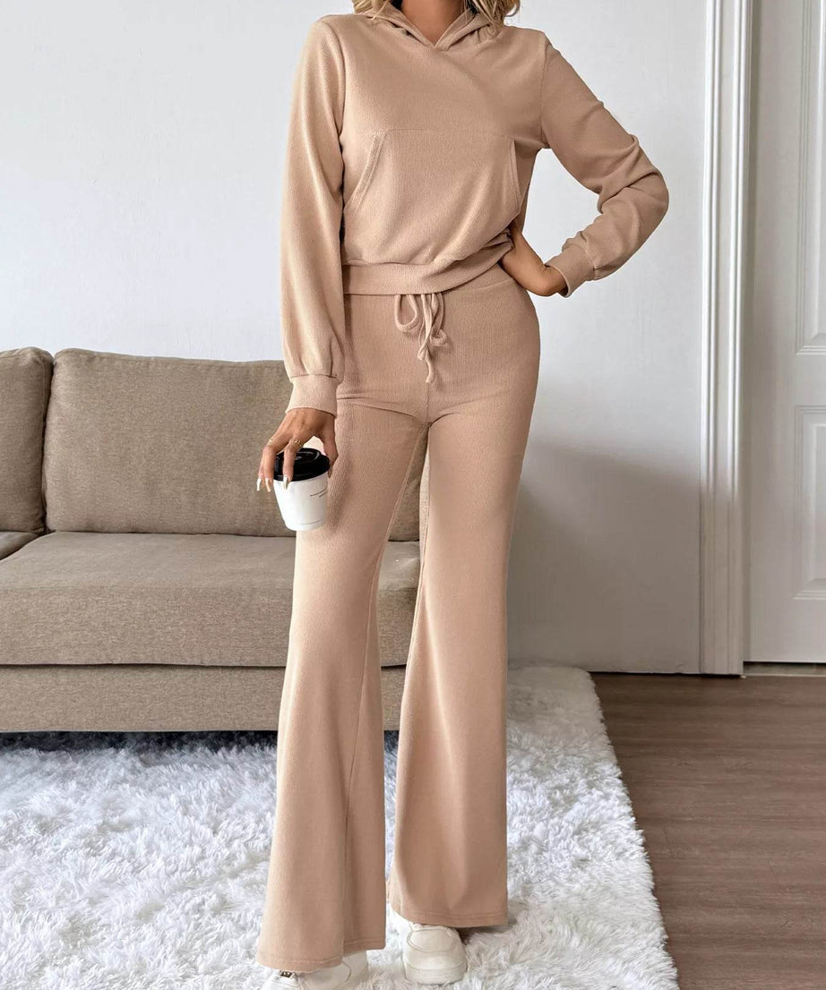 Long Sleeve Hoodie and Pants Set - ELY VESSA LLC