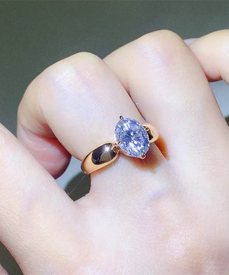 2 Carat Moissanite 925 Sterling Silver Ring - ELY VESSA LLC