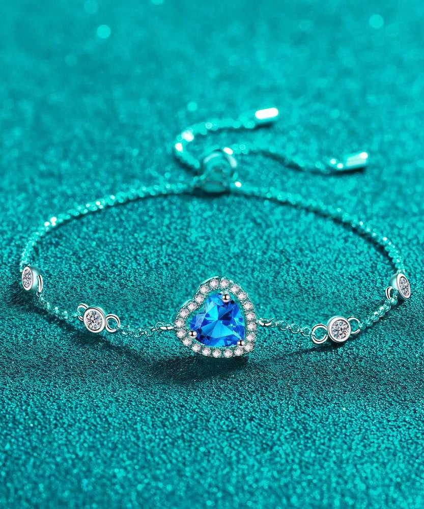 1 Carat Moissanite 925 Sterling Silver Bracelet - ELY VESSA LLC