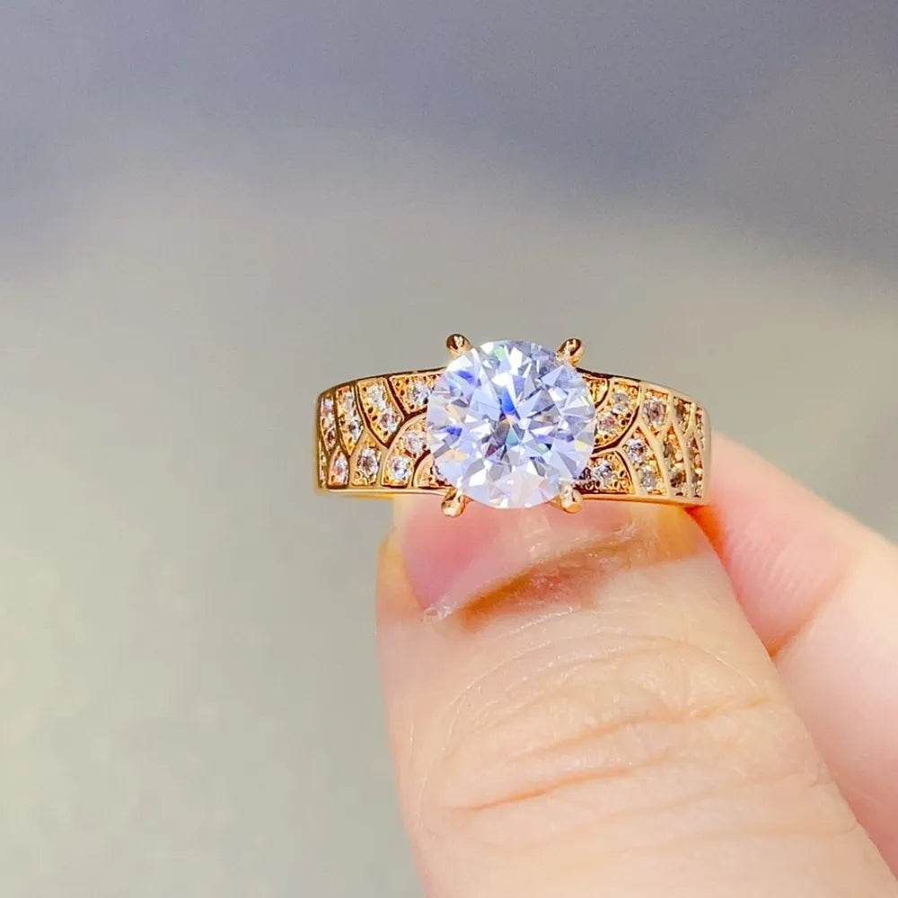 1.5 Carat 925 Sterling Silver Moissanite Ring - ELY VESSA LLC