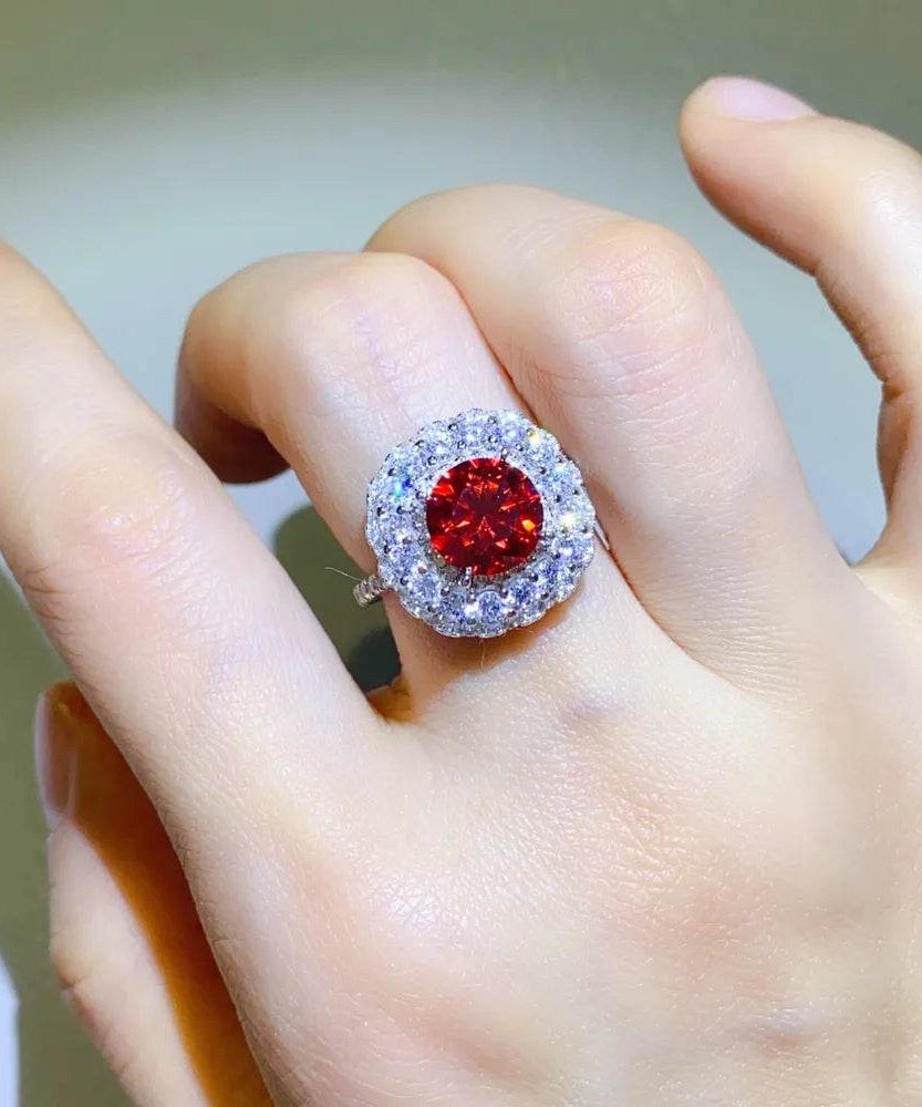 2 Carat Moissanite 925 Sterling Silver Ring - ELY VESSA LLC