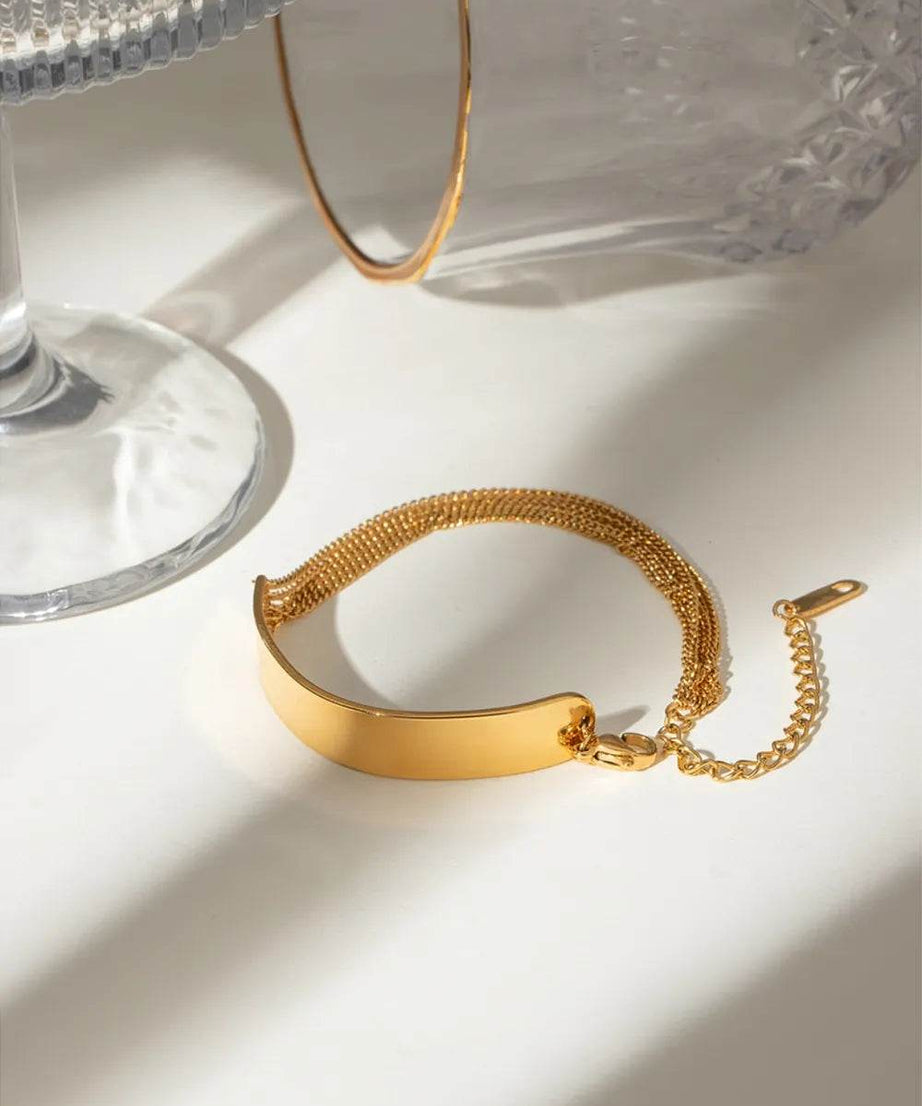 18K Gold-Plated Stainless Steel Bracelet - ELY VESSA LLC