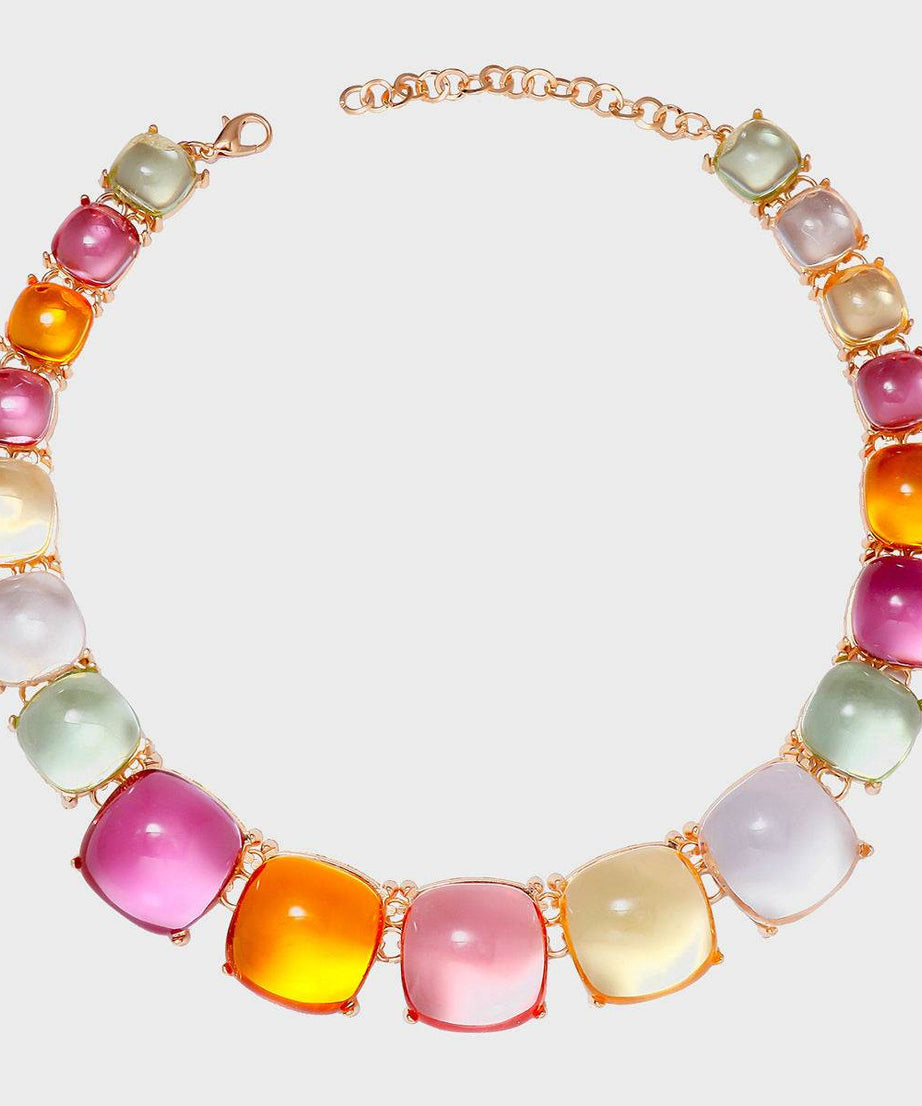 Alloy & Rhinestone Necklace - ELY VESSA LLC