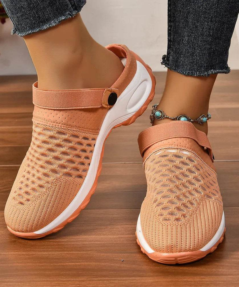 Breathable Mesh Round Toe Sneakers - ELY VESSA LLC
