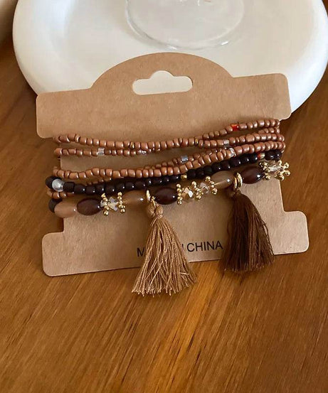Tassel Rice Bead Bracelet - ELY VESSA LLC