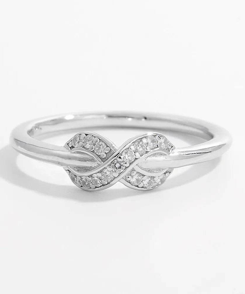 925 Sterling Silver Zircon Geometric Ring - ELY VESSA LLC