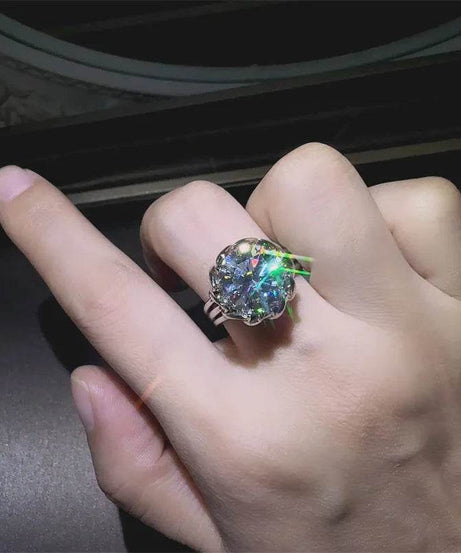 3 Carat 925 Sterling Silver Moissanite Ring - ELY VESSA LLC