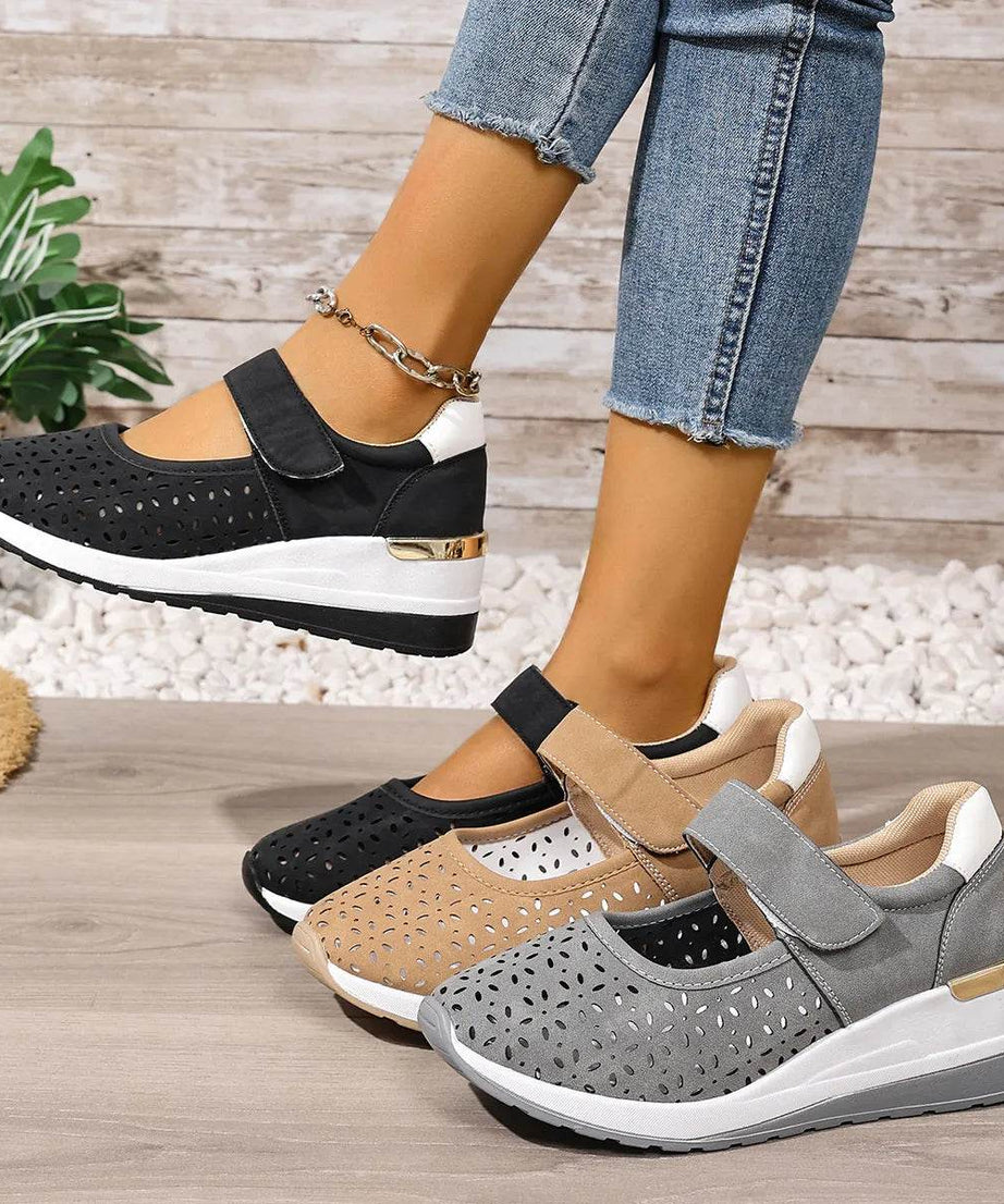 Breathable Wedge Sandals - ELY VESSA LLC