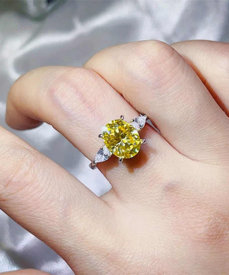 3 Carat Moissanite 925 Sterling Silver Ring - ELY VESSA LLC