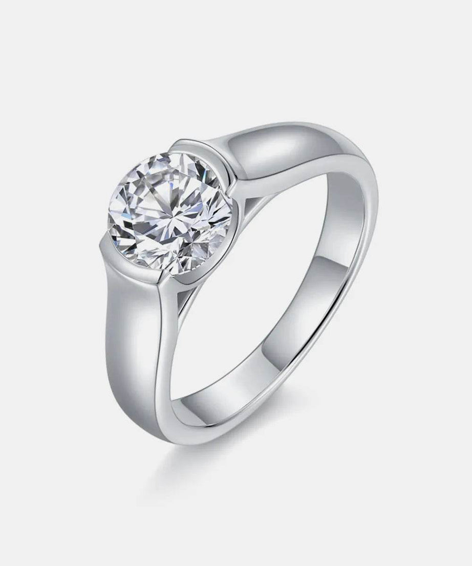 1.5 Carat Moissanite 925 Sterling Silver Ring - ELY VESSA LLC
