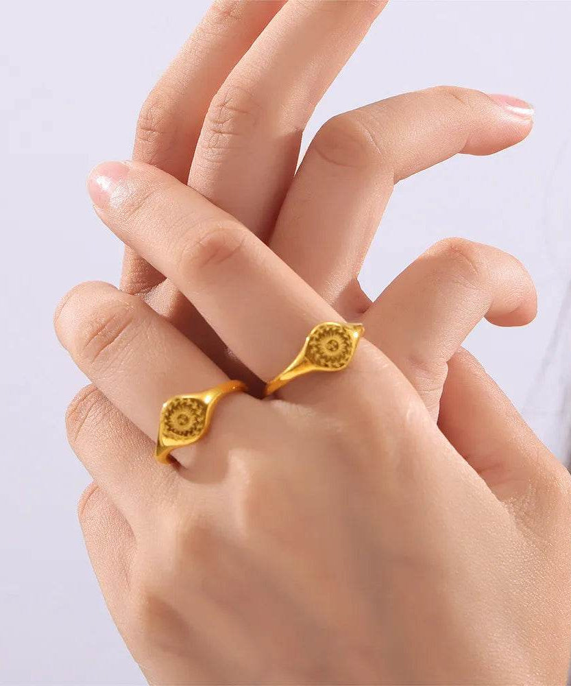 18K Gold-Plated Sun Ring - ELY VESSA LLC