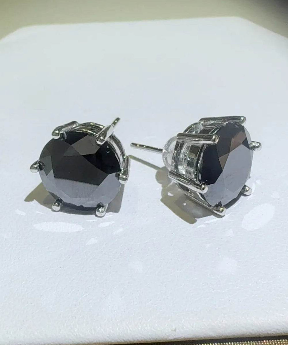 4 Carat Moissanite 925 Sterling Silver Stud Earrings - ELY VESSA LLC