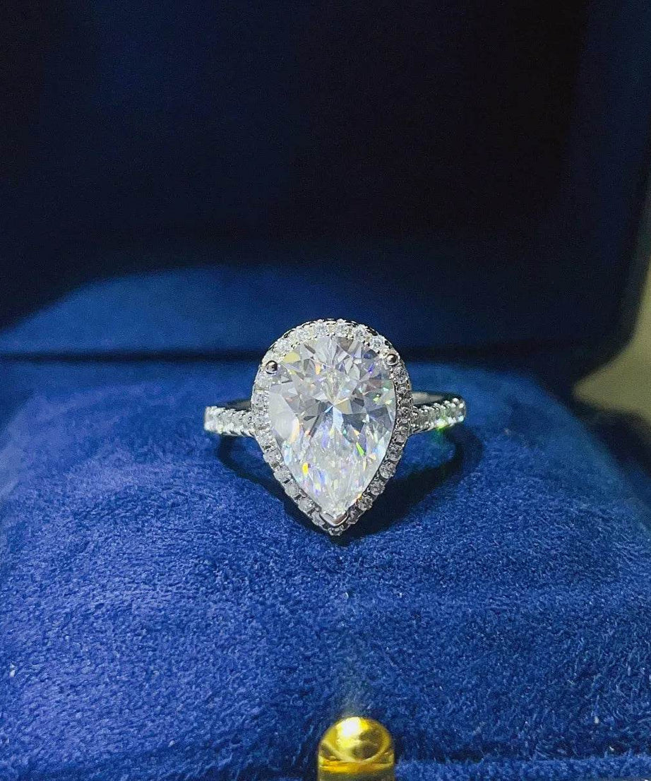 2 Carat Moissanite 925 Sterling Silver Ring - ELY VESSA LLC