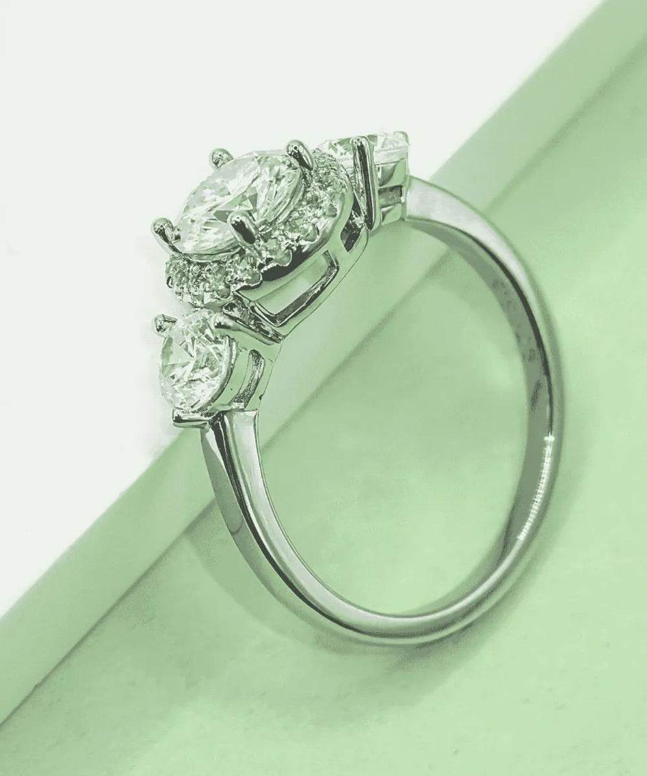 1 Carat Moissanite 925 Sterling Silver Ring - ELY VESSA LLC