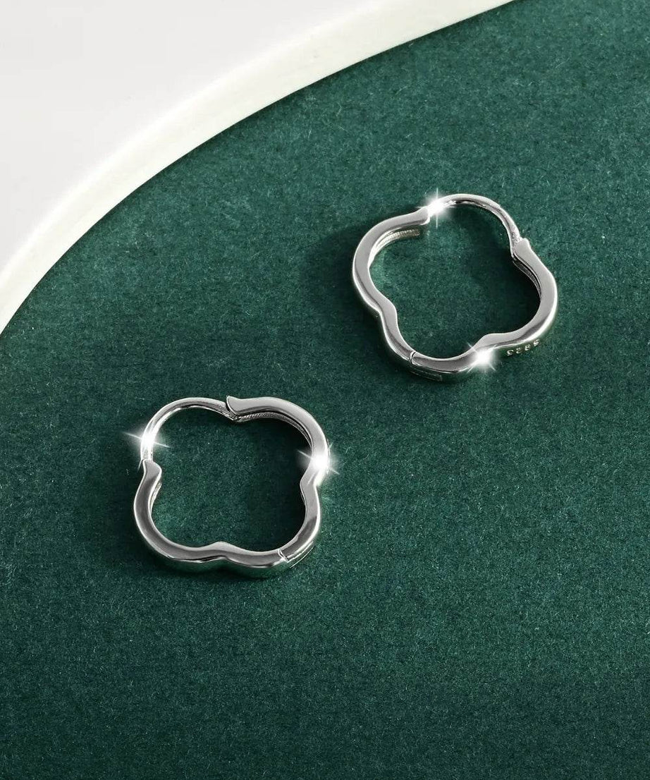 925 Sterling Silver Inlaid Zircon Earrings - ELY VESSA LLC