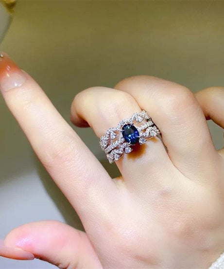 1 Carat Moissanite 925 Sterling Silver Ring - ELY VESSA LLC