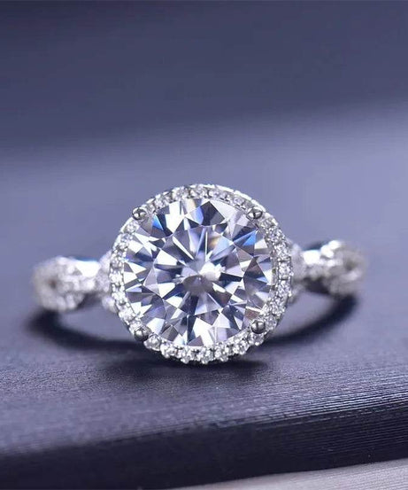 3 Carat 925 Sterling Silver Moissanite Ring - ELY VESSA LLC