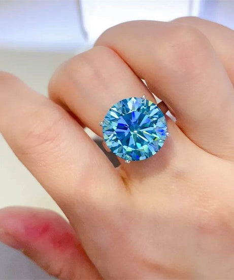 5 Carat Moissanite 925 Sterling Silver Ring - ELY VESSA LLC