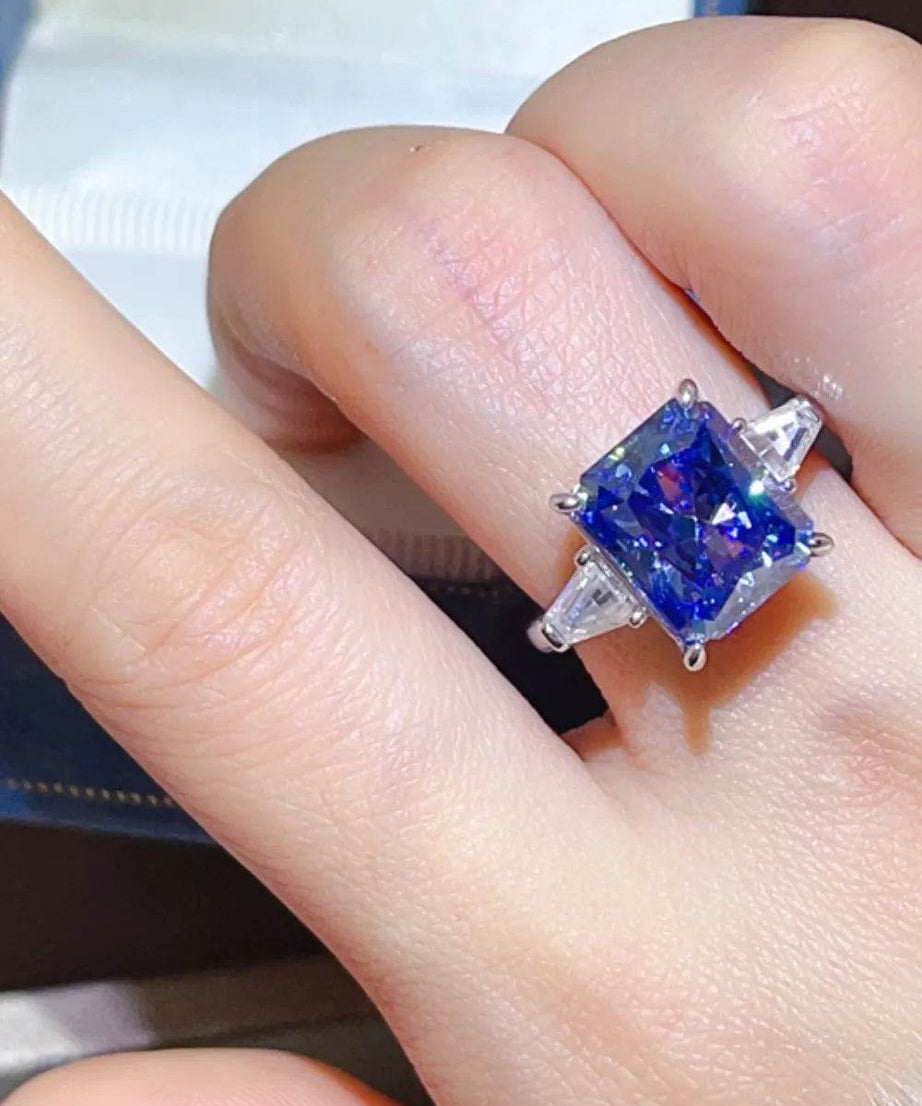 5 Carat Moissanite 925 Sterling Silver Ring - ELY VESSA LLC