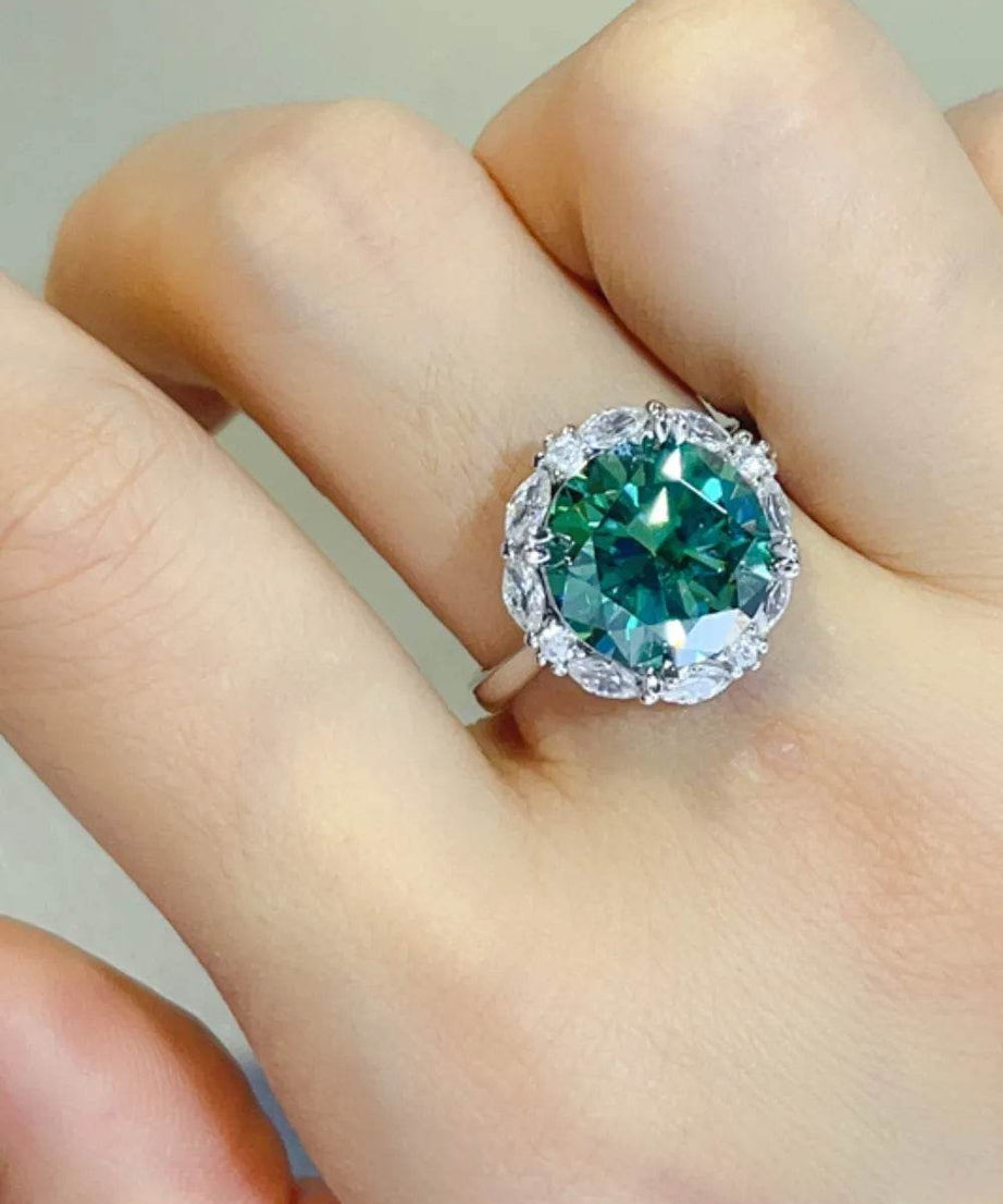 5 Carat Moissanite 925 Sterling Silver Ring - ELY VESSA LLC
